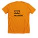 Every Child Matters (Transparent Background), a Heather Orange Premium Unisex Tee (back-view)