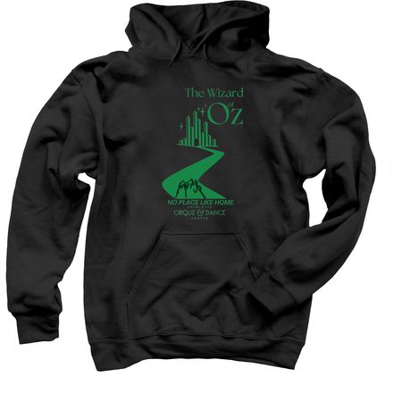 No Place Like Home, a Black Pullover Hoodie