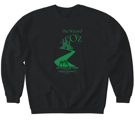 No Place Like Home, a Black Softstyle Crewneck Sweatshirt