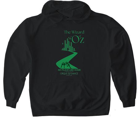 No Place Like Home, a Black Gildan Softstyle Pullover Hoodie
