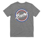 Patriotic Logo, a Aluminum Grey Allmade Youth Eco Triblend Tee (back-view)