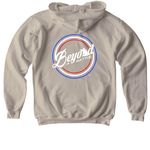 Patriotic Logo, a Sand Softstyle Youth Pullover Hoodie (back-view)