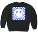 Retro Correia 24-25, a Black Softstyle Crewneck Sweatshirt (back-view)