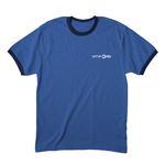 Shirts-Stronger Together, a Heather Royal/ Navy Cotton Ringer Tee (back-view)