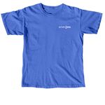Shirts-Stronger Together, a Flo Blue Comfort Colors Unisex Tee (back-view)