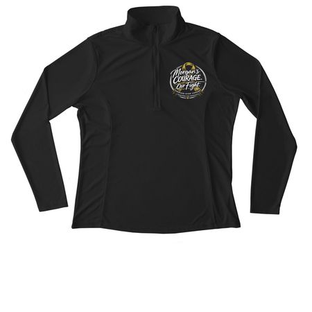 Morgan's Courage Over Cancer, a Black Women's Performance Quarter Zip Pullover