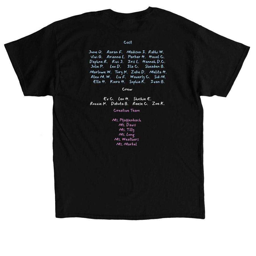 BIB Matilda Jr, a Black Classic Unisex Tee (back-view)