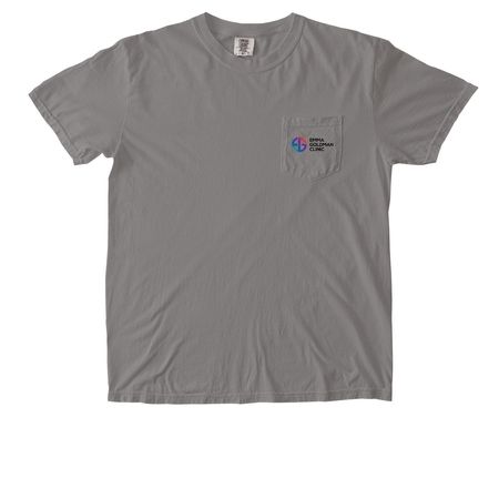 EGC Pocket Logo Shirts, a Grey Comfort Colors Pocket Tee