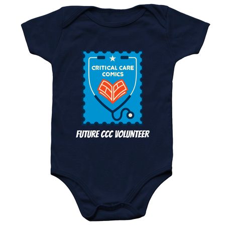 FUTURE CCC VOLUNTEER, a Navy Infant Onesie