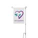 CdLS yard flag, a White 12" x 18" Yard Flag with Stake