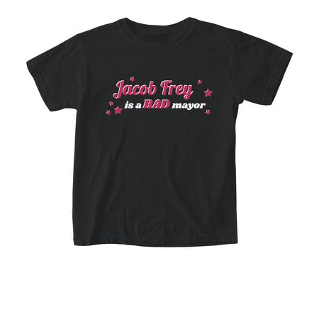 Tell Jacob Frey, a Black Comfort Colors Youth Tee