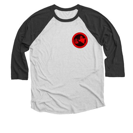 Ghostoul Tour 2025, a Black and Heather White 3/4 Sleeve Baseball Tee