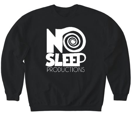 No Sleep spiral, a Black Softstyle Crewneck Sweatshirt