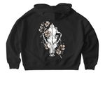 Direwolf and Dogwood, a Black Stanley/Stella Women?s Stella Nora Pullover Hoodie (back-view)