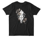 Direwolf and Dogwood, a Black Stanley/Stella Unisex Rocker Tee (back-view)