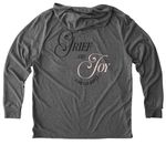 Grief & Joy Can Co-Exist, a Aluminum Grey Allmade Eco Triblend Hoodie Tee (back-view)