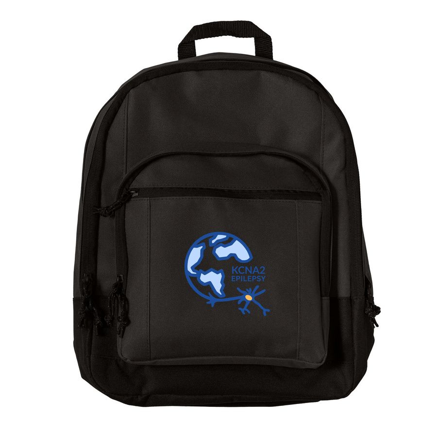 KCNA2 Epilepsy, a Black Everyday Backpack