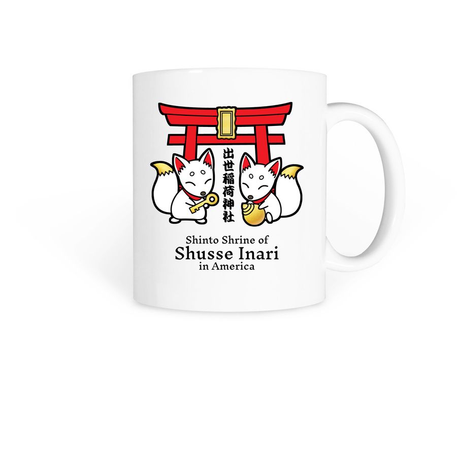 Shrine Mug, a White Coffee Mug