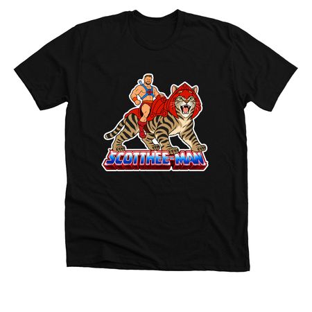 SCOTTHEE-MAN, a Solid Black Blend Premium Unisex Tee
