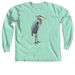 Great Blue Heron BEAT Shirts (black font), a Island Reef Comfort Colors Long Sleeve Tee