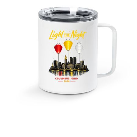 The James Warriors, a White Stainless Steel Travel Mug