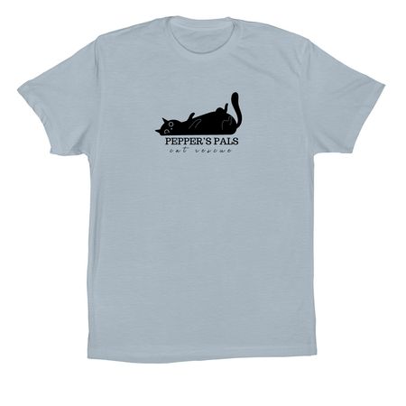 Pepper's Pals Hoodie, a Light Blue Premium Cotton Tee