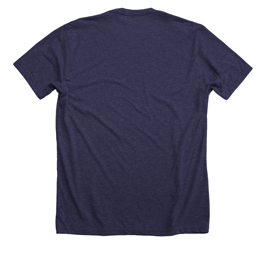 It's a HUSKY Not a WOLF Shirt Fundraiser, a Heather Lapis Premium Unisex Tee (back-view)