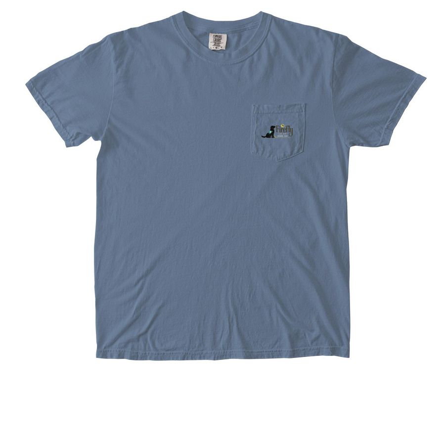 Stars, Stripes & Service, a Blue Jean Comfort Colors Pocket Tee