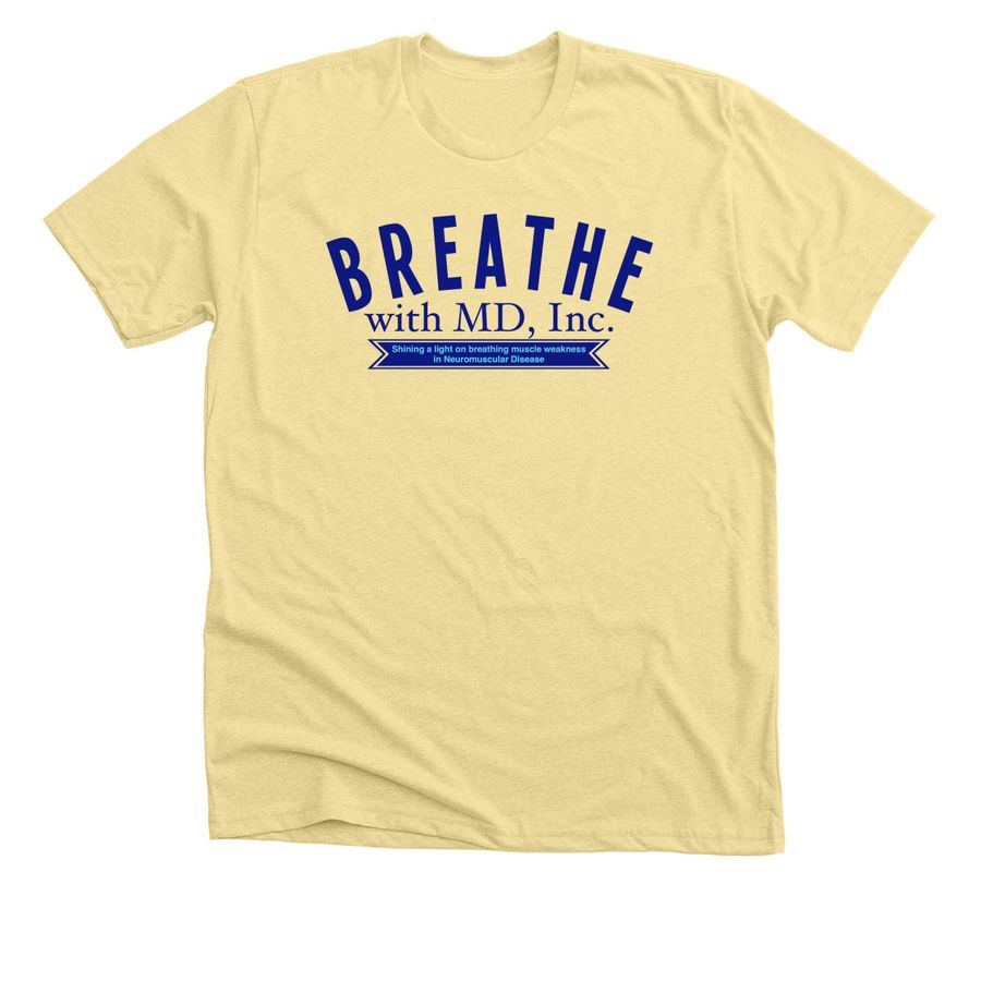 Breathe with MD Logo Shirt, a Heather French Vanilla Premium Unisex Tee