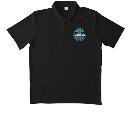 COG Activewear, a Black Unisex Performance Polo