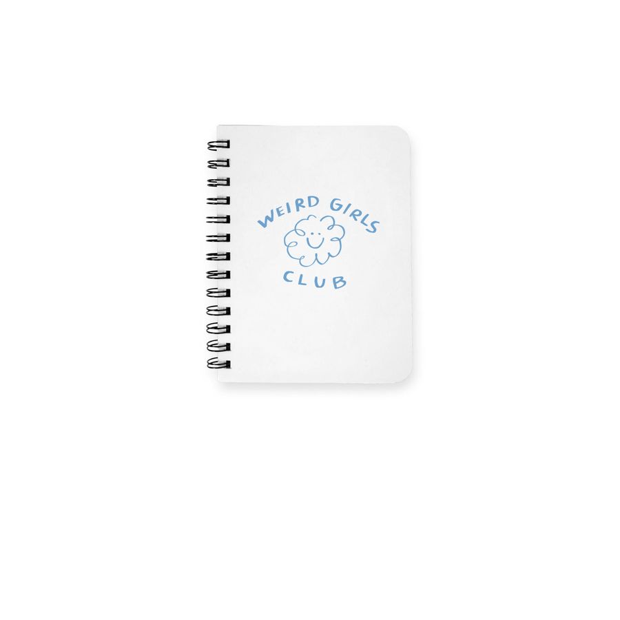 Weird Girls Club: Puff Notebook, a White Spiral Notebook