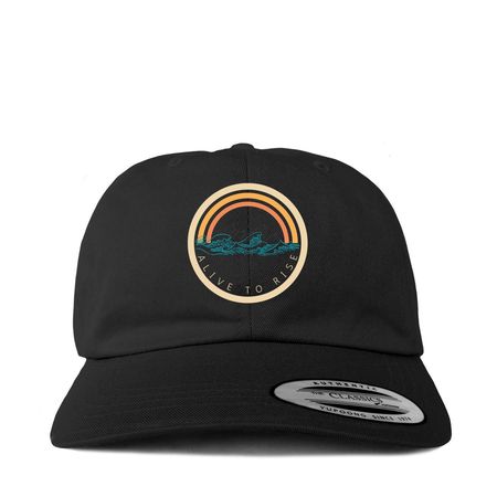 Alive To Rise Hat, a Black Printed Classic Baseball Cap