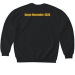 Bat Hal Kanye 2026 tee, a Black Softstyle Crewneck Sweatshirt (back-view)
