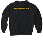 Bat Hal Kanye 2026 tee, a Black Gildan Softstyle Pullover Hoodie (back-view)