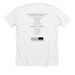 The 8th House - Light / Company, a Solid White Blend Premium Unisex Tee (back-view)