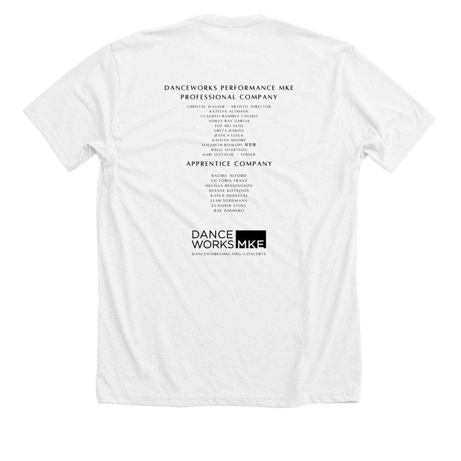 The 8th House - Light / Company, a Solid White Blend Premium Unisex Tee (back-view)