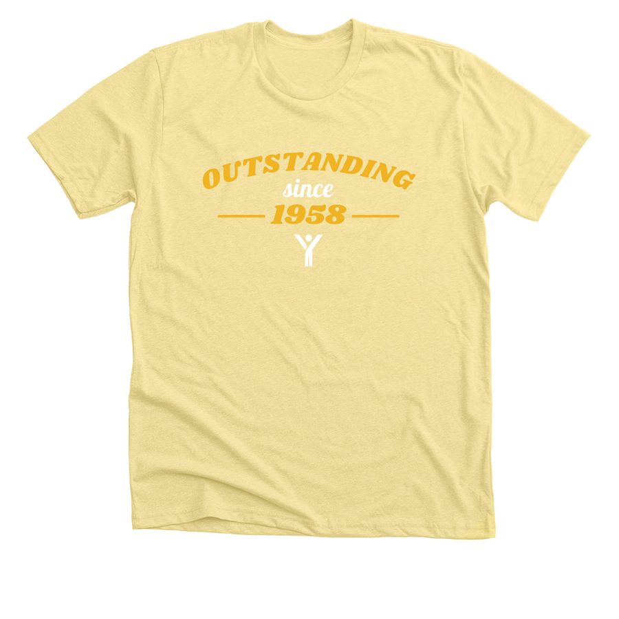 Since 1958, a Heather Yellow Gold Premium Unisex Tee