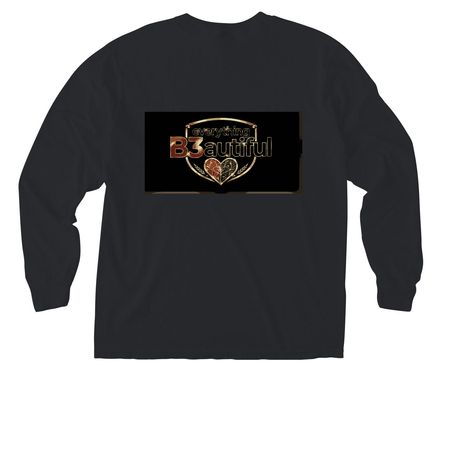 Fall collective&nbsp;, a Black Comfort Colors Long Sleeve Pocket Tee (back-view)