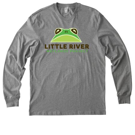 LRWP MEMBER, a Granite Grey Heather Allmade Organic Cotton Long Sleeve Tee