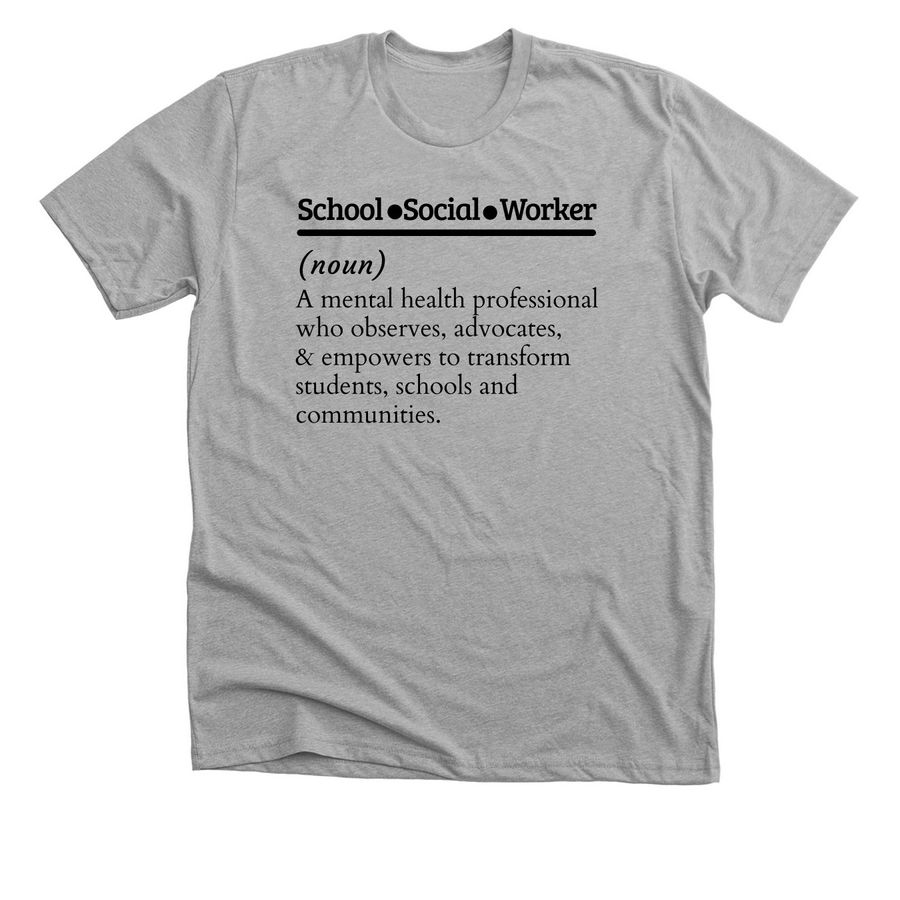 SSW Defined, a Athletic Heather Premium Unisex Tee