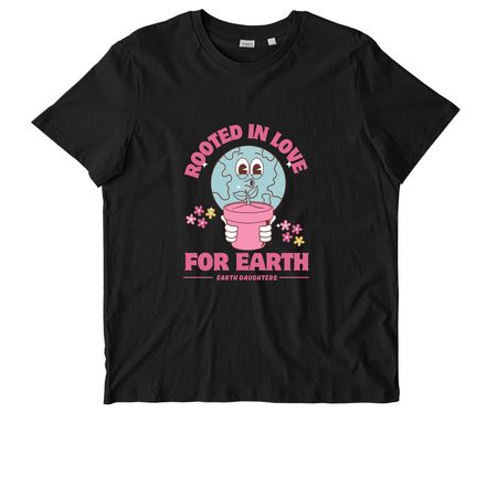 Rooted in Love for Earth, a Black Stanley/Stella Unisex Crafter Tee