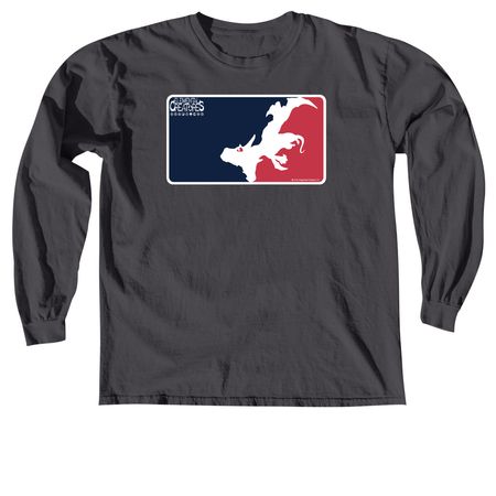 ECL LOGO, a Graphite Comfort Colors Long Sleeve Tee