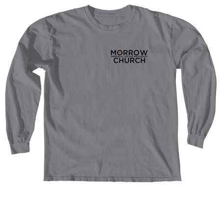 Morrow Logo Youth Fundraiser, a Granite Comfort Colors Long Sleeve Tee