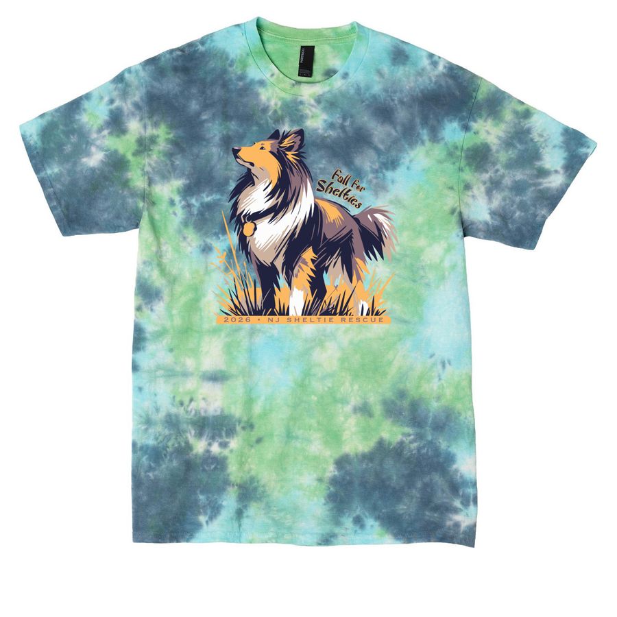 2026 SSPSNJ Fall For Shelties, a Planet Earth Colorburst Crystal Tie Dye Tee
