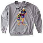 Runs in the family.&nbsp;, a Sport Grey Gildan Softstyle Pullover Hoodie (back-view)