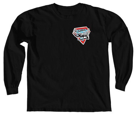 Super Sevy: Brave Brain Tumor Fight, a Black Comfort Colors Long Sleeve Tee