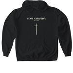 Team Christian (Exclusive Drop) - Dark, a Black Gildan Softstyle Pullover Hoodie (back-view)