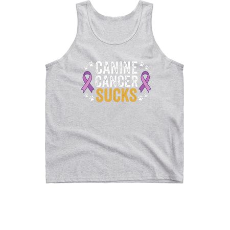 Canine Cancer Sucks, a Sport Grey Classic Unisex Tank Top