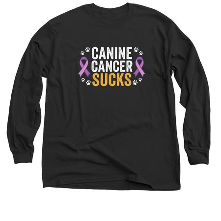 Canine Cancer Sucks, a Black Classic Long Sleeve Tee