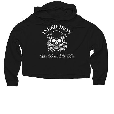 Live Bold, a Black Women?s Lightweight Cropped Hoodie